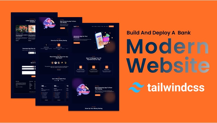 Tailwind CSS Build and Deploy a Fully Responsive Website with Modern UI:UX 2023