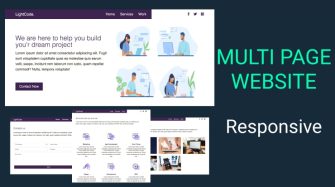 Responsive Multi Page Full Website Using HTML and CSS